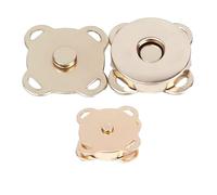 Risdany 10 Bottoni Automatici magnetici, Bottoni Metallici Invisibili cuciti, Adatti per Portafogli Fai da Te, Borse, Abbigliamento e Accessori Artigianali,18 Millimetri