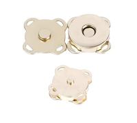 Risdany 10 Bottoni Automatici magnetici, Bottoni Metallici Invisibili cuciti, Adatti per Portafogli Fai da Te, Borse, Abbigliamento e Accessori Artigianali,14 Millimetri