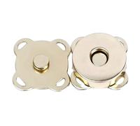 Risdany 10 Bottoni Automatici magnetici, Chiusure nascoste in Metallo Cucito, Adatti per Portafogli, Borse, Abbigliamento e progetti Fai da Te.,18 Millimetri