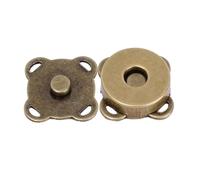 Risdany 10 Bottoni Automatici magnetici, Chiusure nascoste in Metallo Cucito, Adatti per Portafogli, Borse, Abbigliamento e progetti Fai da Te.,18 Millimetri