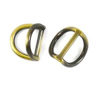 Risdany 10 Fibbie a D in Metallo da 19 mm, Cinghie Laterali di Sicurezza e connettori a Catena per Borse, Artigianato in Pelle e Accessori Fai da Te,20 Millimetri