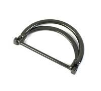 Risdany 10 Fibbie Metalliche a Doppio Anello a D da 25/30/40 mm, Chiusure Decorative per Cinture e regolatori di Cinghie per Accessori Fai da Te,30 Millimetri