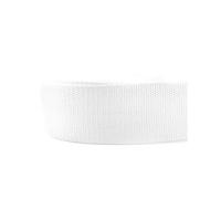 Risdany 10 Metri di fettuccia in Nylon Poliestere da 50 mm per Legare Cinghie per Borse in Tessuto, Accessori per Cinghie da Esterno,Bianco,50 mm