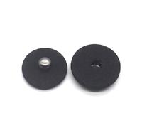 Risdany 10 Set/Lotto Grandi Bottoni a Pressione in Metallo Rame Bottoni a Pressione in Stoffa per Cappotti e Trench,Bianco 000,25 mm