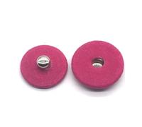 Risdany 10 Set/Lotto Grandi Bottoni a Pressione in Metallo Rame Bottoni a Pressione in Stoffa per Cappotti e Trench,Rosso 401,17 mm