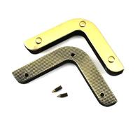 Risdany 10 Viti Decorative per Angoli da 40 mm, Protezioni per Bordi in Metallo con Fermagli a Gancio per Accessori per Borse e Fai da Te.