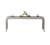 Risdany 2 Fibbie a Forma di Bacio per Portafoglio Quadrato in Oro da 8,5-20,5 cm, Regolabili, Adatte per Portafogli, Borse e Accessori Artigianali.,20,5 Centimetri