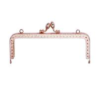 Risdany 2 Fibbie a Forma di Bacio per Portafoglio Quadrato in Oro da 8,5-20,5 cm, Regolabili, Adatte per Portafogli, Borse e Accessori Artigianali.,20,5 Centimetri