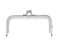 Risdany 2 Fibbie a Forma di Bacio per Portafoglio Quadrato in Oro da 8,5-20,5 cm, Regolabili, Adatte per Portafogli, Borse e Accessori Artigianali.,12,5 Centimetri