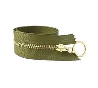 Risdany 2 Pezzi 3# 15-60 cm Cerniera per Cucire in Metallo Cerniera Chiusa per Accessori Kit di Riparazione Decorazione Abbigliamento,Chiudi-End-20 cm