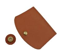 Risdany 2 Pezzi di copriborse all'Uncinetto, Kit Fai da Te con Patta in Pelle per Borse lavorate a Maglia da Donna e Accessori per Il Cucito Artigianale,10x12 cm