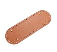 Risdany 2 Pezzi di Fondo Ovale per Borsa Intrecciata, Base in Pelle PU con Fori preforati, Adatto per Accessori Fai da Te per la Realizzazione di Borse Fatte a Mano,29,5x10 cm