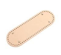 Risdany 2 Pezzi di Fondo Ovale per Borsa Intrecciata, Base in Pelle PU con Fori preforati, Adatto per Accessori Fai da Te per la Realizzazione di Borse Fatte a Mano,29,5x10 cm