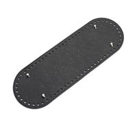 Risdany 2 Pezzi di Fondo Ovale per Borsa Intrecciata, Base in Pelle PU con Fori preforati, Adatto per Accessori Fai da Te per la Realizzazione di Borse Fatte a Mano,29,5x10 cm