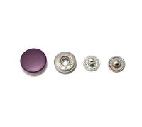 Risdany 20/50 Set Bottoni a Pressione 12/15/17mm Bottoni a Pressione per Abbigliamento Scatta Abbigliamento Accessori per Cucire,Marrone,17 mm