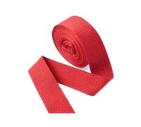 Risdany 20M/Rotolo 20-50mm Fettuccia in Cotone Poliestere, Fettuccia in Tela, Cinghie per Zaino, Reggette, Fettuccia in Twill,Rosso,50 mm