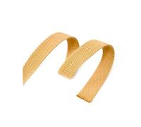 Risdany 20M/Rotolo 20-50mm Fettuccia in Cotone Poliestere, Fettuccia in Tela, Cinghie per Zaino, Reggette, Fettuccia in Twill,Giallo Scuro,50 mm