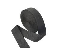 Risdany 20M/Rotolo 20-50mm Fettuccia in Cotone Poliestere, Fettuccia in Tela, Cinghie per Zaino, Reggette, Fettuccia in Twill,Nero,38 mm