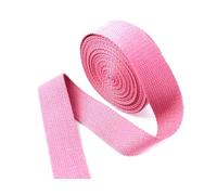 Risdany 20M/Rotolo 20-50mm Fettuccia in Cotone Poliestere, Fettuccia in Tela, Cinghie per Zaino, Reggette, Fettuccia in Twill,Rosa,25 mm