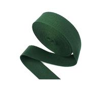 Risdany 20M/Rotolo 20-50mm Fettuccia in Cotone Poliestere, Fettuccia in Tela, Cinghie per Zaino, Reggette, Fettuccia in Twill,Verde Nero,32 mm