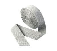 Risdany 20M/Rotolo 20-50mm Fettuccia in Cotone Poliestere, Fettuccia in Tela, Cinghie per Zaino, Reggette, Fettuccia in Twill,Grigio Scuro,50 mm