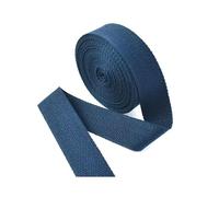 Risdany 20M/Rotolo 20-50mm Fettuccia in Cotone Poliestere, Fettuccia in Tela, Cinghie per Zaino, Reggette, Fettuccia in Twill,Blu Navy,32 mm