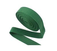 Risdany 20M/Rotolo 20-50mm Fettuccia in Cotone Poliestere, Fettuccia in Tela, Cinghie per Zaino, Reggette, Fettuccia in Twill,Verde,20 mm