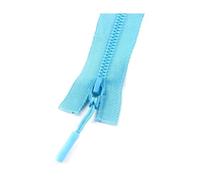 Risdany 5# 15/18/25cm Chiuso 40-80cm Kit di Riparazione Cerniera sigillata per Cucire in Resina Aperta Cerniera a Doppia Testa,Cielo Blu,ChiudiFine-15 cm