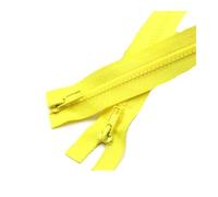 Risdany 5# 50/60/70/80/120/150/200 cm Cerniera in Resina Cucito Accessori per la Decorazione dell'Abbigliamento,Giallo Chiaro,70 cm