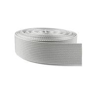 Risdany 5 Metri 20-38mm Verde Militare Nylon Tessitura Trim Materiali da Cucire Cinture di Sicurezza Cinghie per Zaini Accessori di Abbigliamento,Grigio Argento,32 mm