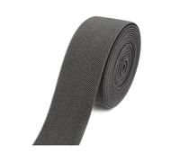 Risdany 5 Metri di Elastico da 10-50 mm, fettuccia Elastica per Pantaloni, Spallacci per Biancheria Intima, Accessori per Cucire e Abbigliamento,Grigio Scuro,50 mm