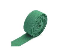 Risdany 5 Metri di Elastico da 10-50 mm, fettuccia Elastica per Pantaloni, Spallacci per Biancheria Intima, Accessori per Cucire e Abbigliamento,Verde,30 mm