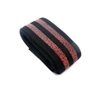 Risdany 5 Metri di Spessore 40 mm di Elastico a Strisce, Nastro Elastico in Poliestere Piatto, Accessori per Cucire Cinturino per Gonna,2 Vino Rosso Nero, 40 mm