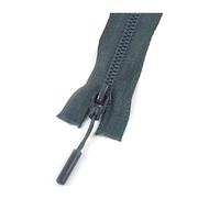 Risdany 5 Pezzi 5# 15/18/25 cm estremità Chiusa 40-80 cm Apertura in Resina con Cerniera Borsa da Cucito Giacca con Cerniera,Grigio Scuro,OpenEnd-50 cm