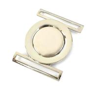 Risdany 6 Fibbie per Cinture in Metallo da 50 mm, Bottoni Decorativi per Giacche a Vento, Chiusure Fai da Te per Giacche e Borse/Indumenti.