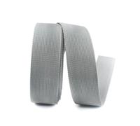 Risdany 8 Metri 20-50 mm di Spessore 1 mm di fettuccia Colorata, Cintura di Sicurezza in Twill, Cinghia per Bagagli, Accessori per Cucire,Grigio,25 mm