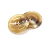 Risdany Bottoni Marroni ad Angolo Beige in Resina Smaltata da 30 mm per Cucire Cardigan da Donna, Giacche, Maglioni, Accessori Decorativi Fatti a Mano,N.5,25 mm