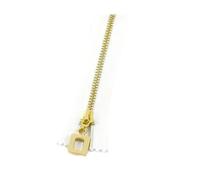 Risdany Cerniera Decorativa in Metallo da Cucire 2 Pezzi 3# 15-30 cm, per Accessori per Cerniere per Abbigliamento da Cucire,Oro Bianco,18 Centimetri