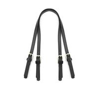 Risdany Cinghie per Borsa Regolabili da 2 Pezzi da 1,5 cm, Pelle a Strati, Cinghie di Ricambio per Borsa a Tracolla,Nero