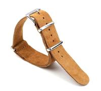 Risdany Cinturino in morbida pelle vintage da 18-22 mm, resistente, comodo da indossare, traspirante, adatto per l'uso sportivo quotidiano.,Marrone chiaro,22 millimetri