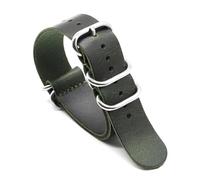Risdany Cinturino in pelle esteso da uomo, 18-24 mm, blu/marrone/caffè, elegante e casual, adatto per cinturini di ricambio universali.,18 millimetri