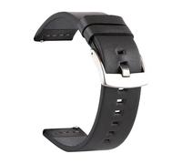Risdany Cinturino in pelle impermeabile da uomo, resistente al sudore, accessorio casual universale, da 18-24 mm, con rivestimento protettivo.,18 millimetri