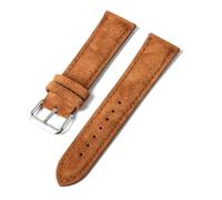 Risdany Cinturino in pelle vintage da uomo, 18-24 mm, dettagli cuciti a mano, superficie morbida e testurizzata, adatto per l'uso quotidiano.,22 millimetri