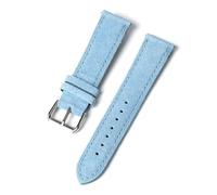 Risdany Cinturino in pelle vintage da uomo, 18-24 mm, dettagli cuciti a mano, superficie morbida e testurizzata, adatto per l'uso quotidiano.,19 millimetri