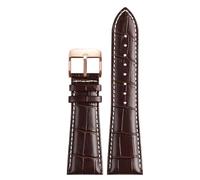 Risdany Cinturino largo in pelle da uomo, 22-2,8 mm, fibbia ad ardiglione o a farfalla, elegante e sofisticato, pezzi di ricambio disponibili.,24 millimetri