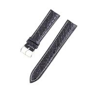 Risdany Cinturino unisex in pelle impermeabile e traspirante da 15-24 mm, comodo da indossare tutto il giorno, parti di ricambio incluse,21 millimetri