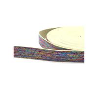 Risdany Elastico Mimetico da 5 Metri 25 mm, Cinghie per Bagagli, Accessori per Abbigliamento, Accessori per Abbigliamento da Cucito,Bianco colorato,25 mm