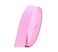 Risdany Fascia Elastica Colorata da 5 Metri, Artigianato da Cucito ad Alta Elasticità, Accessori di Abbigliamento Decorativi in Pizzo,Rosa Chiaro,20 mm