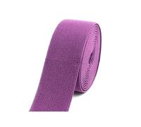 Risdany Fascia Elastica da 5 Metri 25-38 mm, utilizzata per Cucire Biancheria Intima di Pantaloni, Cinghie Elastiche,Viola,30 mm