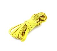 Risdany Fascia Elastica Elastica da 5 Metri, Fascia Elastica Colorata per Cucire per la casa, Accessori per Cucire per Abbigliamento,Giallo,6 mm